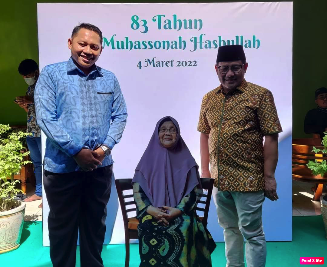 Foto bareng ketum Gus Imin saat ultah ibunda beliau ke-83